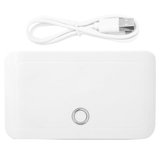Lámpara de uñas LED UV portátil y plegable de 24 W con USB, secador de esmalte de gel, máquina para manicura, color blanco