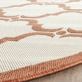 thumbnail image 3 of SAFAVIEH Courtyard Estelle Geometric Indoor/Outdoor Area Rug, Beige/Terracotta, 6'7" x 9'6", 3 of 6