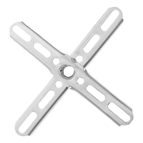 Niceauty Cross Shaped Hanging Plate Mounting Bracket Kit Silver Iron for Ceiling Light Fixtures 1Set