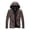 Wine, variant on Men's Stand Collar Outdoors Fall Winter Hoodie Jackets Sweatshirts with Pockets Big&Tall Long Sleeve Tops Casual Loose Windproof Coat Workout Windbreaker Red XXXXL