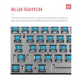 thumbnail image 2 of TFixol Backlit Mechanical Keyboard N-key Rollover/ Blue Switch/ Macro Recording Keys/ Detachable Frame/ 10 PBT Keycaps Black, 2 of 8