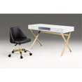 thumbnail image 2 of Office Chair With Gold Base, 2 of 3