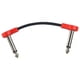 thumbnail image 2 of Cable de conexión para guitarra eléctrica/bajo/cables de bajo TS de 4" en ángulo recto con sonido nítido 15cm rojo, 2 of 7