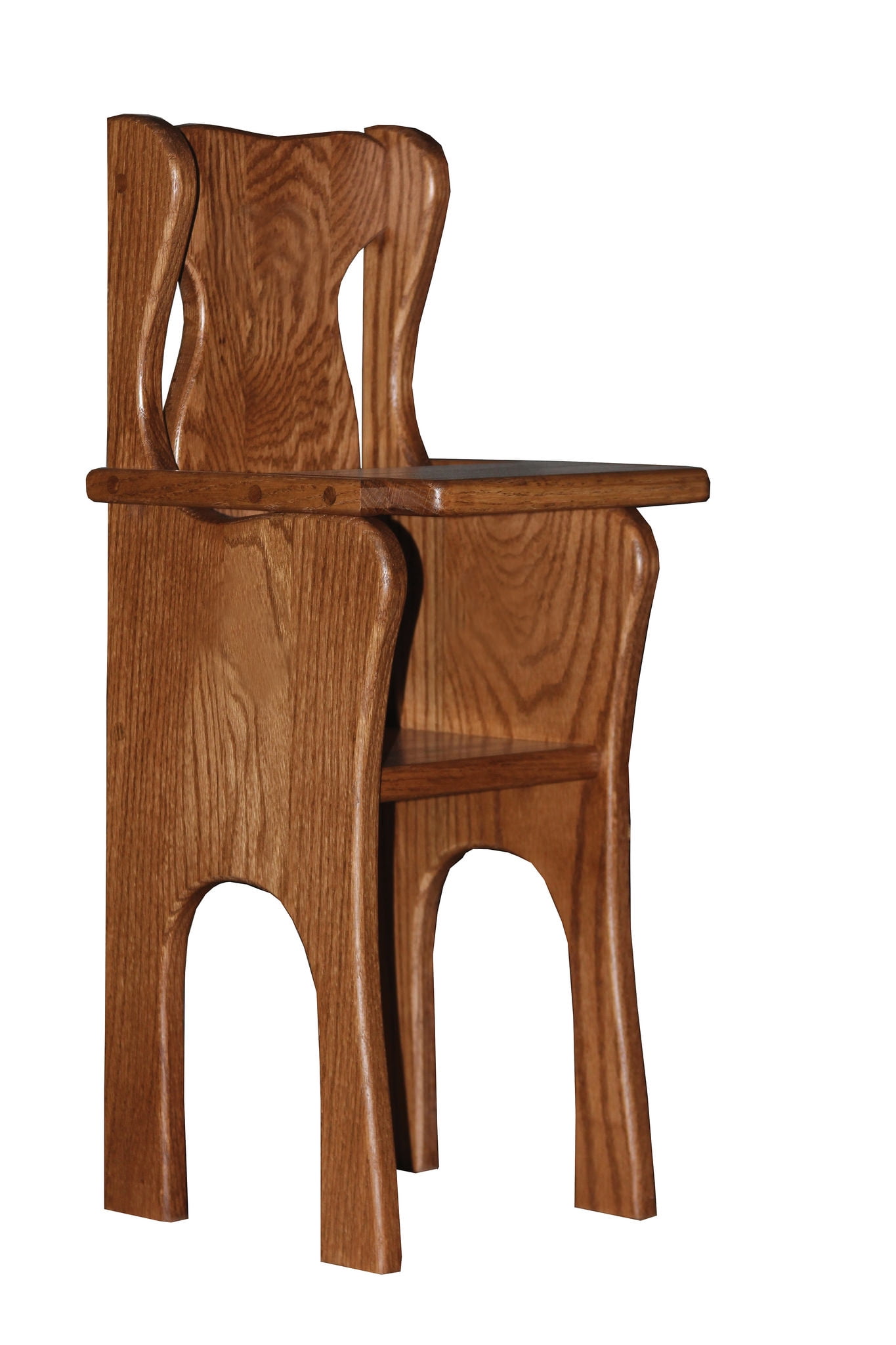 oak high chair