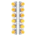 thumbnail image 1 of United Pacific 31979 PB SS Front Air Cleaner Bracket w/12X 17 LED Watermelon Lights & SS Bezels -Amber LED/Clear Lens, 1 of 4