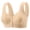Beige, variant on Front Closure Bra for Women Without Underwire Full Coverage Comfort Fit Support for Middle Aged And Elderly Large Size Plus Size
