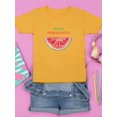 thumbnail image 3 of Buon Ferragosto Watercolor Melon T-Shirt Juniors -Image by Shutterstock,  x-Large, 3 of 4