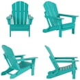 thumbnail image 3 of Paradise Outdoor Folding Poly Adirondack Chair (Set of 4), 3 of 6