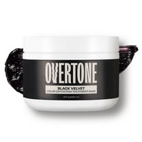 oVertone Color Depositing Semi-Permanent Hair Dye Conditioner - 8 oz for All Hair Types  & Color-Treated Hair, Moisturizing Shea Butter & Coconut Oil - Vegan & Cruelty-Free, Black Velvet