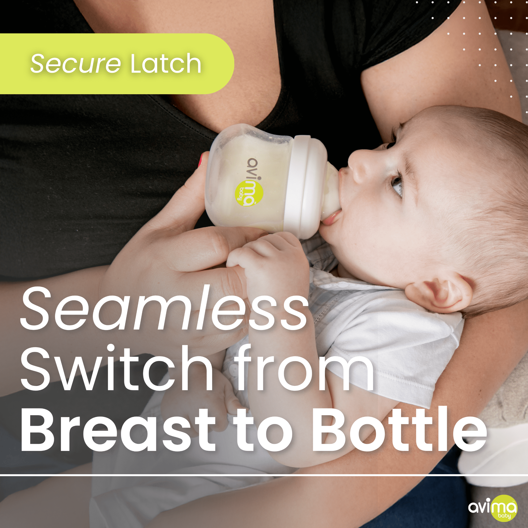 Avima Anti-Colic Baby Bottle, Standard Neck 10 oz, Medium Flow, Stage 2, 8 Pack Set