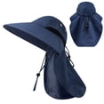 thumbnail image 7 of Cebalnir Sun Hat Outdoor Wide Brimmed Sun Protection Hat Windproof Shawl Sun Hat Fisherman Hat Breathable Sun Hat Travel Leisure Hat Spring And Summer Sunscreen Hat, 7 of 7