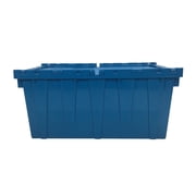 UBMOVE Storage and Packing Plastic Tote Crate Attached Lid Flip Top, 27x16.9x12.5