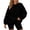 Black, variant on Hurxie Plus Size Sweatshirts for Women Oversiezd Long Sleeve Shirts Dressy Crewneck Trendy with Zipper Pockets Pullover Tops Dark Gray,S