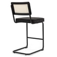 thumbnail image 6 of Set of 2 Adan Iron Frame Dark Brown Faux Leather Counter Stool, 6 of 6