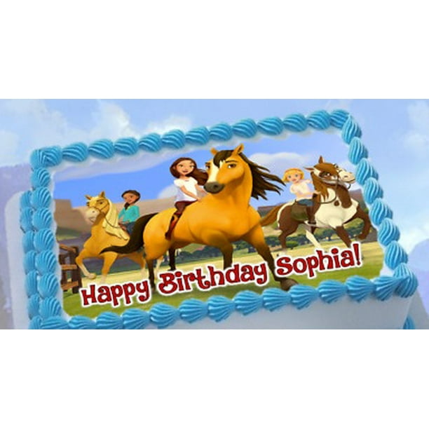 Spirit Horse Image Edible Cake Topper