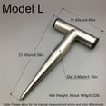 thumbnail image 2 of Stainless Steel T-Handle Bulb Planter Hollow Cone Hand Dibber for Seedling Planting (L), 2 of 6