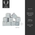 thumbnail image 4 of Viski Large Glacier Rocks, Reusable Ice Cubes for Whiskey, Bourbon Set of 9, 4 of 5