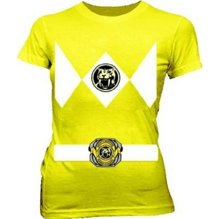 Power Rangers Yellow Ranger Costume Juniors T-Shirt