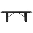 thumbnail image 2 of Benjara Kinza 84" Dining Table- Modern Tambour Design Base- Fluted Bars- Black, 2 of 9