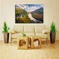 thumbnail image 4 of River Mountains Fall Clouds Tree Canvas Wall Art Colorful Autumn Framed Painting For Livingroom Office Bedroom Wall Decor Ready to Hang, 4 of 6