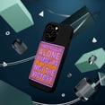 thumbnail image 3 of DistinctInk MagSafe Tough Case for Apple iPhone 14 Pro (6.1" Screen) - Struggle Alone Pleases Us Not Victory - Tempered Glass Back, 3 of 6