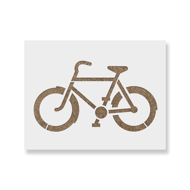 Plantilla de bicicleta reutilizable de mylar para arte