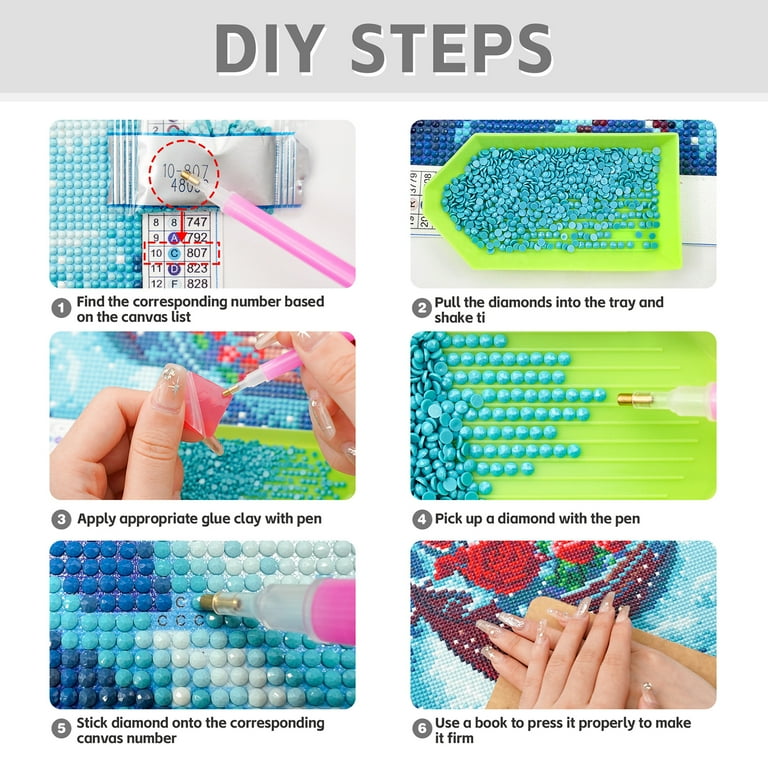 Diamond Art Kit for Adults, Colorful Realistic Donut Print