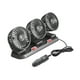 thumbnail image 5 of Ventilador de coche de tres cabezales, bajo consumo, multiusos, ajustable 360 degree 5v 12w, 5 of 9