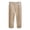 Khaki, variant on LILIYA Kids Baseball Stripe Long Pants Boys and Girls Casual High Waisted Stretchy Pants Outfit Clothing for Spring and Autumn Seasons