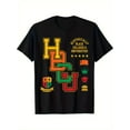 thumbnail image 2 of Men's HBCU Print T-Shirt, 100% Cotton Crew Neck Tee, Street Style Knit Fabric Top, Regular Fit Summer Casual Wear, 2 of 8