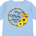 thumbnail image 4 of Inktastic My Mimi Loves Me with Sunflower Wreath Boys or Girls Long Sleeve Toddler T-Shirt, 4 of 5
