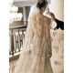 thumbnail image 2 of Velo nupcial principal vestido de novia perla tocado retro flor sección larga boda boda boda longitud 3,5 metros de ancho 1,5 metros blanco puro, 2 of 2
