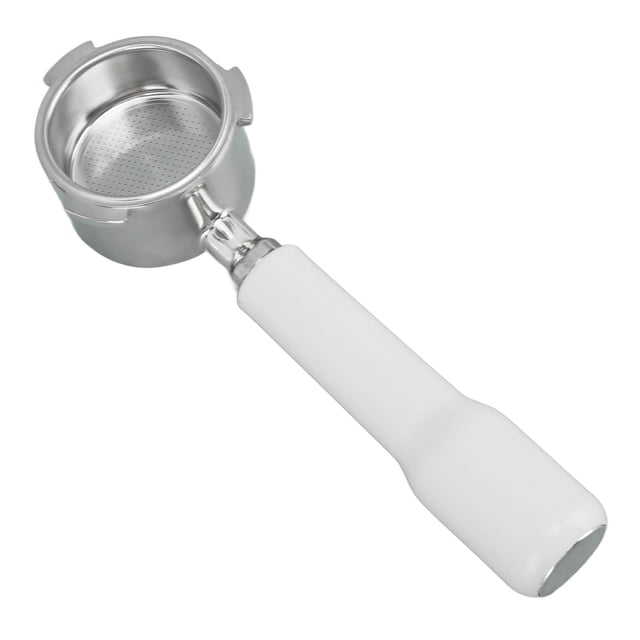 Portafilter Filter Bottomless Monolayer Handle Portafilter Fits for DEDICA ARTE for EC0680 EC0685 C2 Plastic White