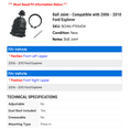 thumbnail image 2 of Ball Joint - Compatible with 2006 - 2010 Ford Explorer 2007 2008 2009, 2 of 2