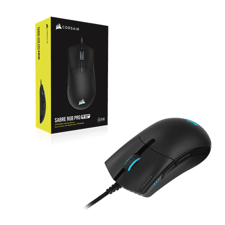 CORSAIR - CHAMPION SERIES SABRE RGB PRO Lightweight Wired Optical Gaming Mouse with 69g Ultra-lightweight design - Black
