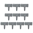 thumbnail image 3 of Washranp 10Pcs Garden Guardrail,Plastic Anti-deform Faux Stone Form Edgings Garden Fence Easy Installation for Yard Decorative Landscape Path Panels, 3 of 6