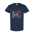 thumbnail image 3 of Gildan Men's Naughty Nice Graphic Tee for Christmas, Short Sleeve Navy Holiday T-Shirt, L Size, 3 of 5