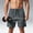 Gray, variant on Mens Quick-Dry Athletic Shorts Lightweight Outdoor Casual Shorts Plain Solid Color Drawstring Cargo Shorts, S