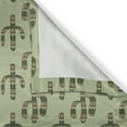 thumbnail image 6 of Ambesonne Cactus Grommet Curtain, Mexican Inspired Flora, 50" x 63", Pistachio Green Caramel, 6 of 6