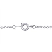 Arista Diamond Accent White N Initial Womens Pendant in Sterling Silver, 18