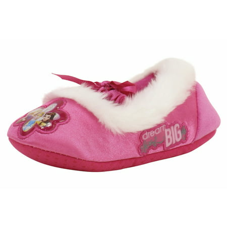 Disney Princess Toddler/Little Girl's Pink Fashion Fleece Slippers Shoes