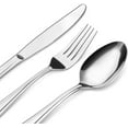 thumbnail image 3 of Juego de cubiertos negro mate, juego de cubiertos de acero inoxidable BEGEEL de 20 piezas, juego de utensilios de mesa con acabado satinado, servicio para 4, juego de cubiertos mejorado para cocina y hogar, apto para lavavajillas (gris bronce) Vhermosa, 3 of 6