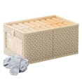 thumbnail image 5 of Collapsible Storage Bins | Non-Woven Fabric Bins Drawer Clothes Organizers | Foldable Closet Office Storage Basket Separation Box for Shelves Student Dormitory, 5 of 9