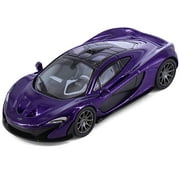 McLaren P1 Lantana Purple Metallic with Black Top Hypercar League Collection 1/64 Diecast Model Car by PosterCars