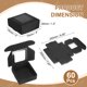 thumbnail image 2 of 60Pcs Cajas de Jabón Kraft, Cajas Mini Kraft de 3 x 3 x 1.2 Pulgadas con Ventana Transparente para Empaque de Golosinas de Fiesta (Negro), 2 of 7