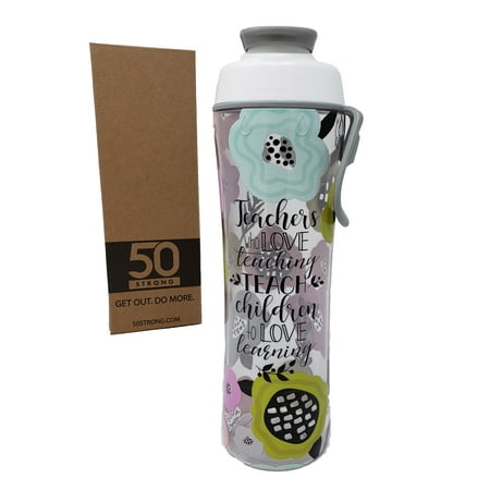 Teacher Water Bottle - 24 oz. 30 oz. BPA Free - Best Christmas Gift for Teachers - Give Bottles As Thank You Gifts - Show Appreciation for Teachers - Easy Carry (The Best Water Bottle Rocket)