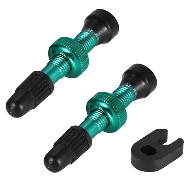Soidarity De válvulas sin cámara de montaña, aleación de carretera, núcleo de goma de cobre, boquilla de vacío resistente al desgaste, accesorios Ciclismo Verde 48 mm Soidarity OD000751-09