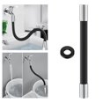 thumbnail image 3 of Extensor de grifo flexible de 360  degree Tubo de extensión flexible Grifo de agua 50 cm negro, 3 of 9