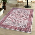 thumbnail image 4 of JONATHAN Y MODERN PERSIAN 3 x 5 Area Rug, Boho Cottage Medallion - Red/Ivory, MDP501A-3, 4 of 12
