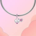 thumbnail image 3 of ARVALILS 925 Sterling Silver July Birthstone Charm, Birthday Pendant for Bracelets & Necklaces, 3 of 7
